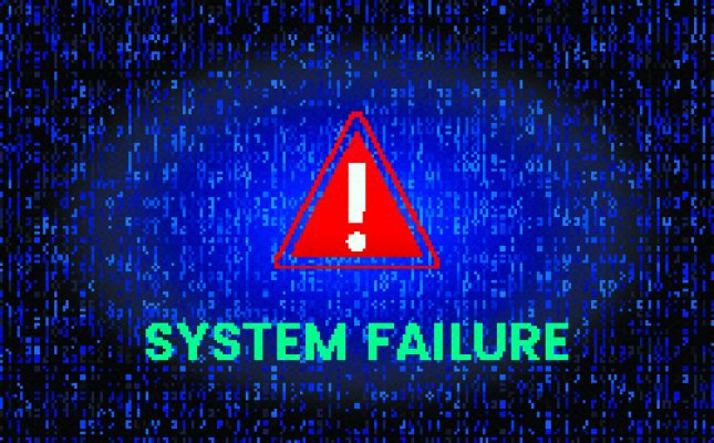 system failure error exclamation point sign in red triangle advanced system repair pro system optimizers